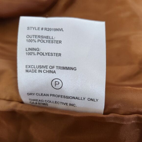 Anthropologie Faux Fur Coat Women's Size XL Style R2019NVL - Picture 7 of 7